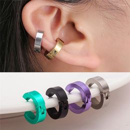 Backs Earrings 1PC Men Women Clip-on Fake No Pierced Non-piercing Earcuff Ear Clip Without Piercing Street Punk Jewelry