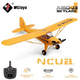 Aircraft Modle WLtoys XK A160 24G RC Plane 650mm Wingspan Brushless Motor Remote Control Aeroplane 3D6G System EPP Foam Toys for Children Gift 230815