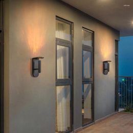 Wall Lamp Outdoor Waterproof Light Balcony LED Simple Modern Exterior Door Front Lands
