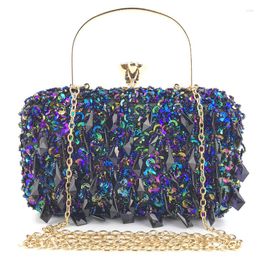 Evening Bags Women Totes Luxury Clutch Crystal Handbags Sequins Wedding Bridal Purse Ladies Small Crossbody Shoulder