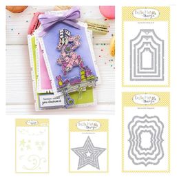Gift Wrap Nested Labels Dies And Stencil DIY Molds Scrapbooking Paper Making Cuts Crafts Template Handmade Decoration Card 2023
