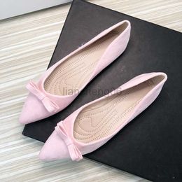 Dress Shoes Women Flats Solid Colour Basic Simple Style Flat Shoes for Women Pointed Toe Black Flats for Women Dressy Comfort 33-43 All Match X230519