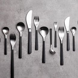 Dinnerware Sets Spork Knife Set Modern Suit Minimalist Antibacterial Japanese Cutlery Travel Nordic Advanced Vaisselle Cuisine Home Garden