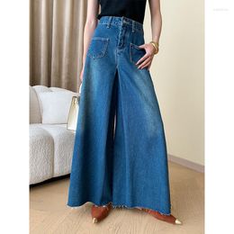 Womens Jeans High Waist Wide Leg Palazzo Denim Pants Dressy Fall Winter