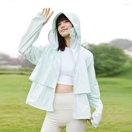 Women's Jackets OhSunny Summer Women Waterproof And Anti-UV Coat Outdoor Cool Breathable UPF50 Dual-purpose Sun Protection Clothing