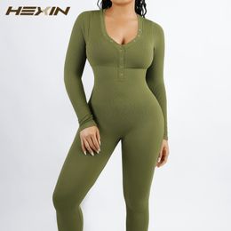 Women's Shapers Sexy Deep Vneck Seamless Jumpsuit Reducing and Shaping Girdles Shapewear Binders Fajas Slimming Pants Outwear Trainer 230815