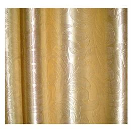 Curtain Factory Direct Sales Of Phoenix Tail Embossed Curtains Single Sided Light Blocking Fabric Bedroom Gold El Engineering Offi