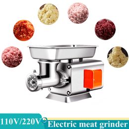 150KG / H Electric Meat Grinder Machine 1100W Commercial Portable Stainless Steel Chopper Food Processors Home Appliance