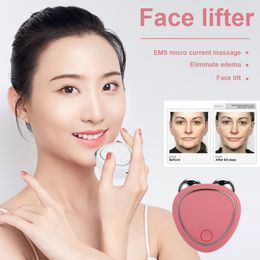 Face Massager Massager Lifting Microcurrent Roller Face Massager Skin Anti Wrinkle Aging Massage Micro current Face Slimming Makeup Set 230814