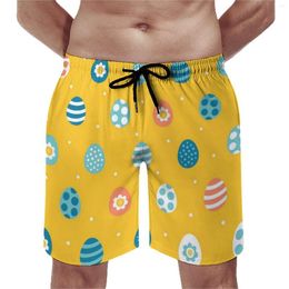 Men's Shorts Easter Egg Bombs Board Daily Men Short Colorful Print Oversize Swimming Trunks
