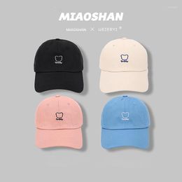 Ball Caps Cotton Baseball Cap For Men And Women Fashion Cute Embroidery Hat Casual Soft Top Snapback Hats Summer Visors Unise