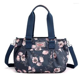 School Bags Large Capacity Floral Print Women's Casual Tote Bag High Quality Durable Fabric Female Handbag Fashion Women Shoulder