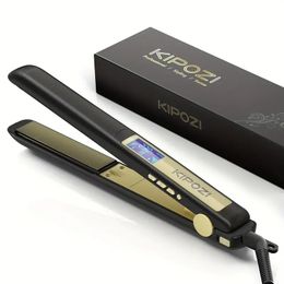 KIPOZI Professional Negative Ion Hair Straightener: Get Silky-Smooth Hair with Floating Titanium Plates!