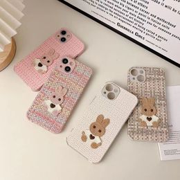 Designer Cartoon Blend Rabbit Phone Case iPhone 14 13 pro max 11 12 12Pro 14plus 7 8 plus x xs xr Classic top silicone case