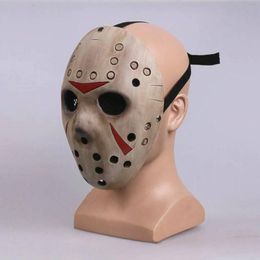 Party Masks 1pcs Halloween Mask Black Friday NO.13 Jason Voorhees Masquerade adult size Resin For Adult Wear 230814