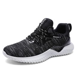 Running Shoes for Man Black White grey classic mesh youth shoe fashion Breathable Walking Mens Trainers Sport Sneakers big size