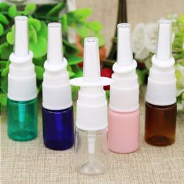 5ml Colourful PET Empty Fine Nasal Spray Mist Plastic Bottle, Cosmetic Nose Spray Bottle Corqx