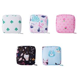 Sanitary Napkin Storage Bag Portable Cosmetic Lipstick Travel Earphone Coin Organiser Pouch Bags