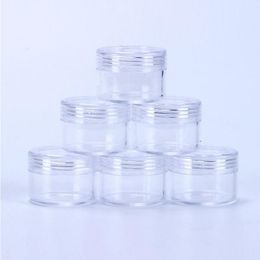 15ML Plastic Cosmetic Container Jar With Screwed Lid 15Gram Mini Empty Pot For Eyeshadow Nails Powder Beads Jewelry Cream Wax Bottle Lgibx