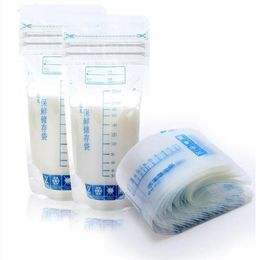 100Pieces 250ml Milk zer Bags Mother Milk Baby Food Storage Breast Milk Storage Bag BPA Baby Safe Feeding Bags Feeding267T