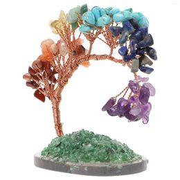 Decorative Flowers Gravel Fortune Tree Adorn Money Craft Decor Home Tabletop Ornament Shape Delicate Crystal Adornment Chic The Office