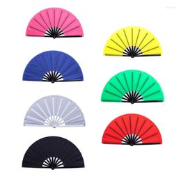 Decorative Figurines Plastic Bone Folding Fan Chinese Style Handheld Multifunction Household For Indoor Outdoor Travelling Camping Supply