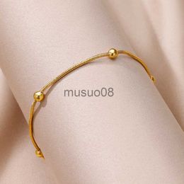 Anklets Stainless steel Anklet For Women Foot Brelet Women Gold Color Vintage Adjustable Anklet Brelet On Leg Foot Beh Jewelry J230815