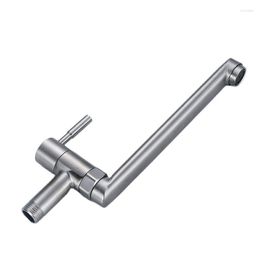 Bathroom Sink Faucets 1PC In-Wall Single Cold Bibcock Cooktop Extended Faucet Balcony Laundry Mop Pool 304 Stainless Steel Quick Open Tap