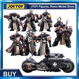 Military Figures IN STOCK JOYTOY 40K 1/18 Action Figures Toys Black Templars Serices Squad Anime Collection Military Model 230814