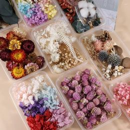Decorative Flowers Dried Flower Box Festival Party Candle For Epoxy Pendant Necklace Jewellery Making Craft DIY Accessories