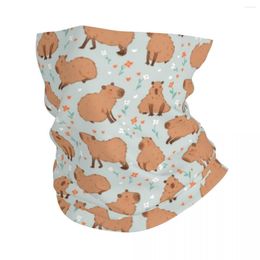 Scarves Capybara Cute Pattern Bandana Neck Gaiter Printed Animal Lover Mask Scarf Warm Face Outdoor Sports Unisex Adult Windproof