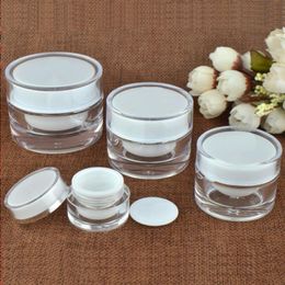 5 10 15 20 30 50 G ML Empty Clear Upscale Refillable Acrylic Makeup Cosmetic Face Cream Lotion Jar Pot Bottle Container with liners Fwkas