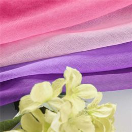 Curtain Pink Purple Linen Sheer Curtains Gradient Semi Voile Drapes for Bedroom Living Room Grommet Top Window Curtains Princess room