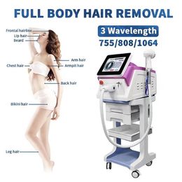 Professional Ice Point Hair Removal Pigment Removal Machine 3 Wavelength 808 Diode Laser Depilator Beauty Equipment with Good Quality