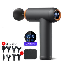 Full Body Massager Massage Gun Smart Hit Fascia Electric Neck Tool for Relaxation Fitness Muscle Pain Relief 230814