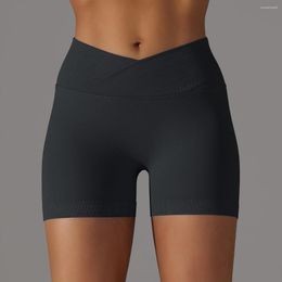 Active Shorts Women Sexy V Waist Leggings Push Up Gym Pants Women's Sport Yoga Running Workout Fitness 2023