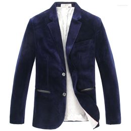 Men's Suits Arrival Spring And Autumn Large Velvet Suit Men Loose Jacket Casual Single Breasted Mens Blazers Plus Size XL-6XL 7XL