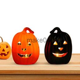 Novelty Items Pumpkin Lamp Ornament Decorative Light Up Table Pumpkin Props Home Ornaments For Halloween Festive Supplies Haunted Houses J230815