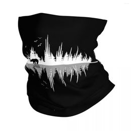 Scarves The Sound Of Nature Bandana Neck Cover Printed Music Wave Balaclavas Wrap Scarf Multi-use Headwear Hiking Unisex Adult Washable