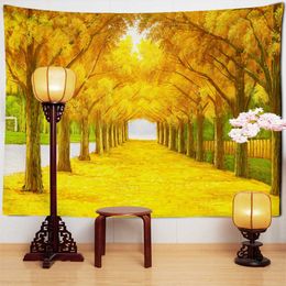 Tapestries Beautiful Modern Landscape Painting Tapestry Wall Hanging Art Aesthetic Room Tv Background Decor