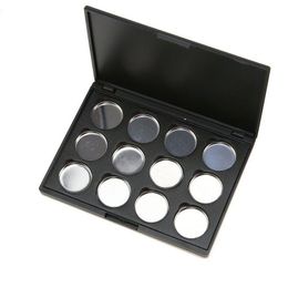 Empty Magnetic Eyeshadow Makeup Palette with 12Pcs 26mm Round Metal Pans Lhars