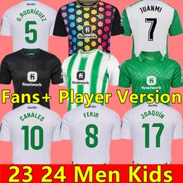 23 24 ReAl BeTis Soccer Jerseys JOAQUIN JUANMI FEKIR B.IGLESIAS AYOZE special-edition L.HENRIQUE WILLIAM PEZZELLA Goalkeeper Football Shirts Men Uniforms Kids Kits