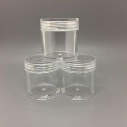 10G ML Round Plastic Cream Empty Jar Cosmetic Container Sample Jar Display Case Cosmetic Packaging 10ML Mini plastic bottle Riueu