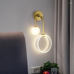 Wall Lamp Modern Style Led Light Gooseneck Nicho De Parede Korean Room Decor Finishes Waterproof Lighting For Bathroom