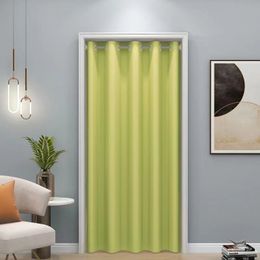 Curtain Modern Pure Colour Blackout Doorway for Bedroom Protect Privacy Solid Lightproof Screen Door Drapes 132x203cm 230815