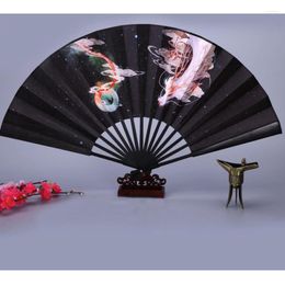 Decorative Figurines Paper Hand Folding Fan Hanfu Gufeng Female Student Fashion Kunlun Chinese Style Wedding Favors And Gifts Bambuhand