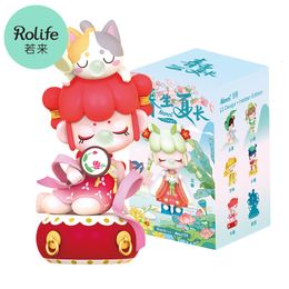 Blind box Robotime Rolife Nanci 24 Solar Terms Box Action Figures Doll Toys Surprise Lady for Children Friends 230814