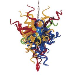 New Arrival Hot Sale Chandelier Light Multi Stained Colour Ceiling Lamo Pendant for Dining Room Indoor Decor