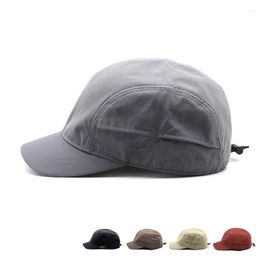 Ball Caps Mens 4 Panels Full Closed Short Brim Baseball Cap Unisex Summer Outdoor Quick Dry Sports Polyester Snapack Umpire Dad Hats