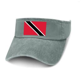 Berets Trinidad And Tobago Sun Visor Leaky Top Cowboy Hats Mens Womens Custom Cap Sports Baseball Tennis Golf Caps Empty Open Hat